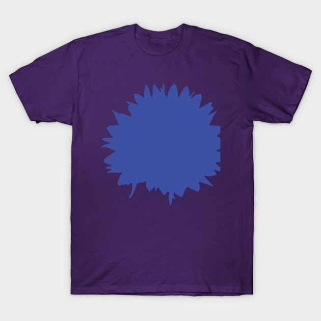 Abstract Flower Cornflower Royal Blue T-Shirt by ellenhenryflorals